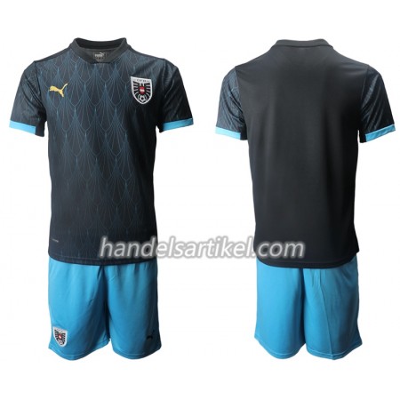 Østerrike Kinder Auswärts Trikotsatz Euro 2020 Kurzarm (+ Kurze Hosen)